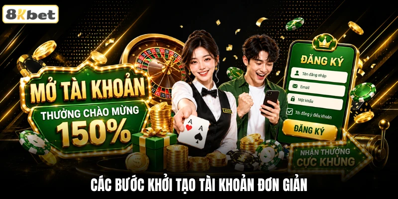 Các bước khởi tạo tài khoản đơn giản Các bước khởi tạo tài khoản đơn giản