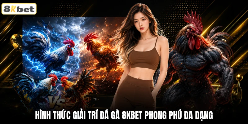 Hình thức giải trí đá gà 8KBET phong phú đa dạng